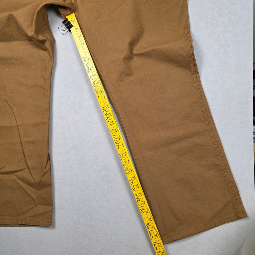 Dickies Mens Duck Carpenter Relaxed Fit Flex Pants 44x30 Brown New With Tags - Picture 9 of 10